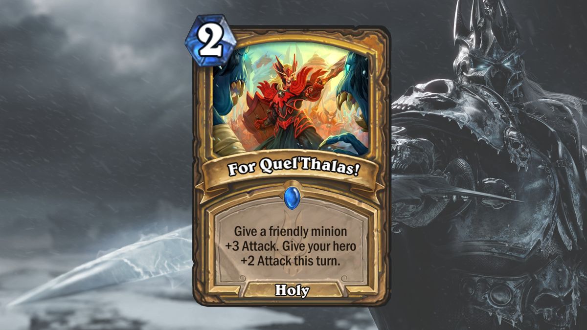 Cards and art from Hearthstone's March of the Lich King expansion.