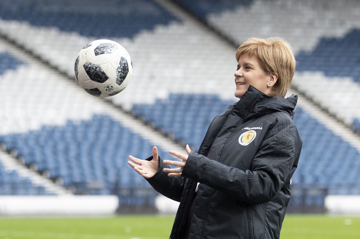 Funding announcement for Scottish football team