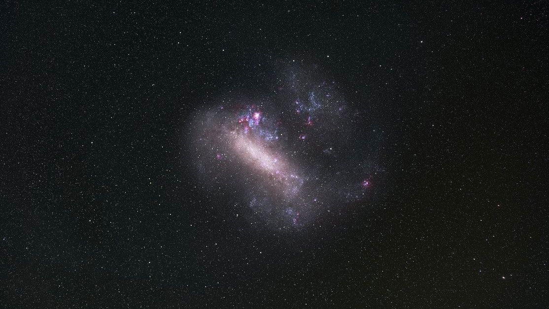 The Large Magellanic Cloud (LMC), one of the Milky Way&#039;s closest galactic neighbors, gets a close-up in this image from the European Southern Observatory&#039;s La Silla Observatory.