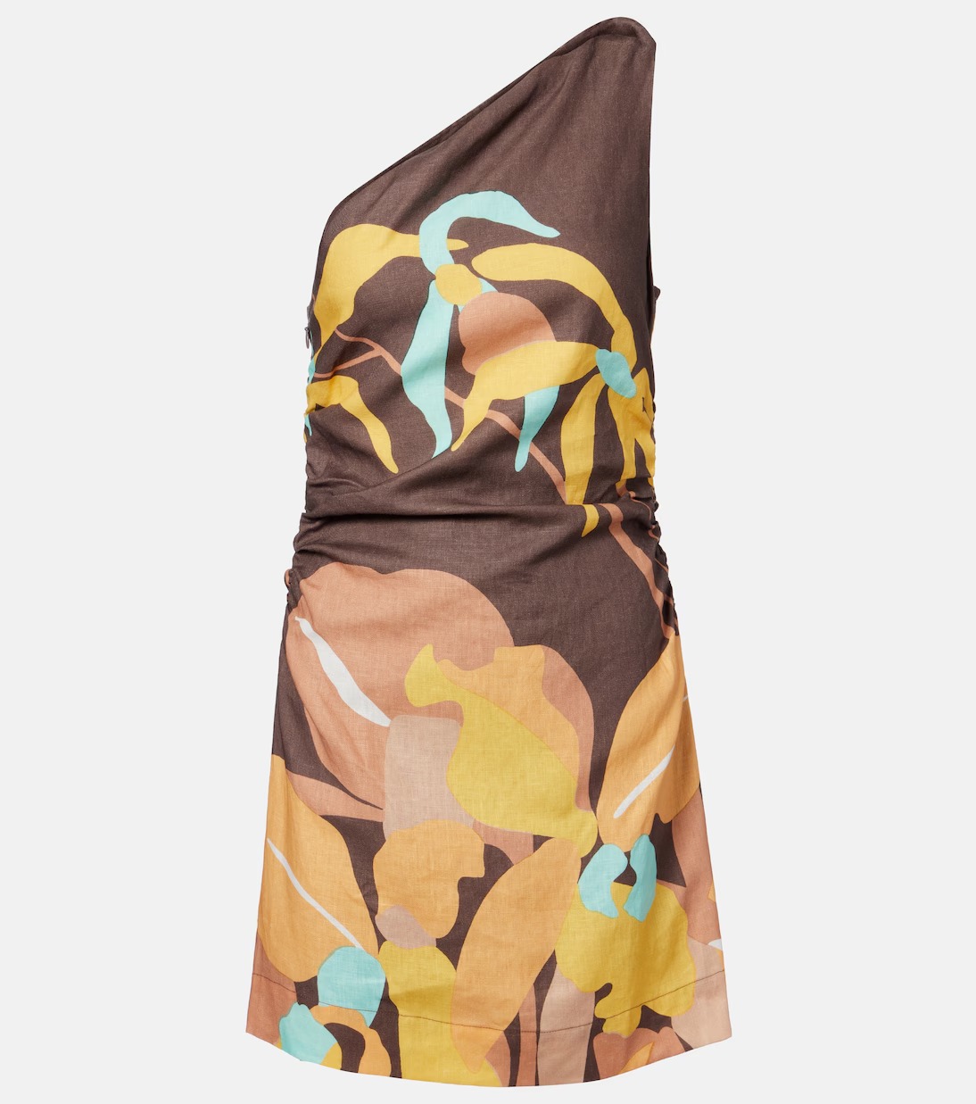 Faithfull, Marga Floral One-Shoulder Minidress