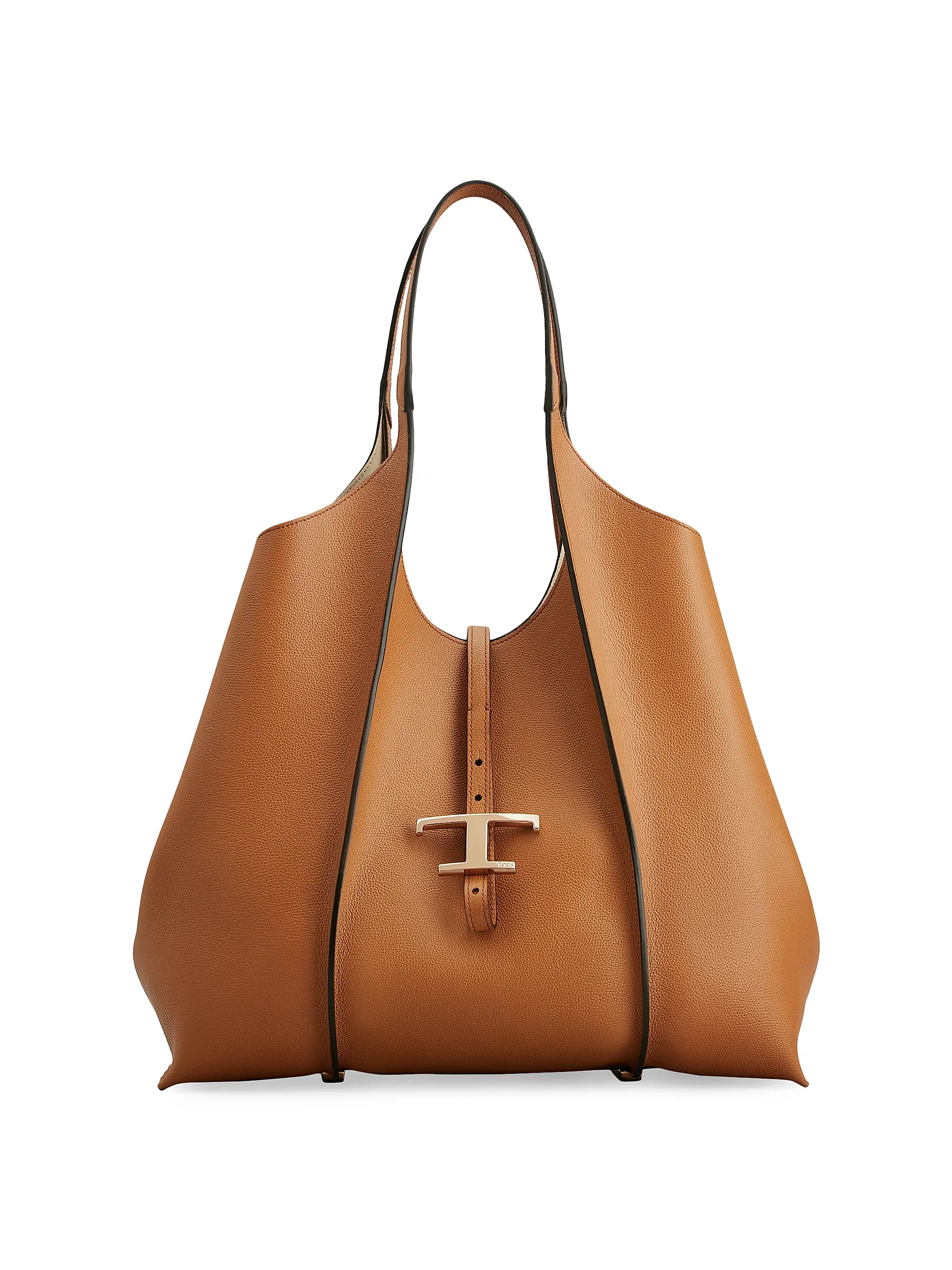 Medium T Timeless Leather Shopper Tote Bag