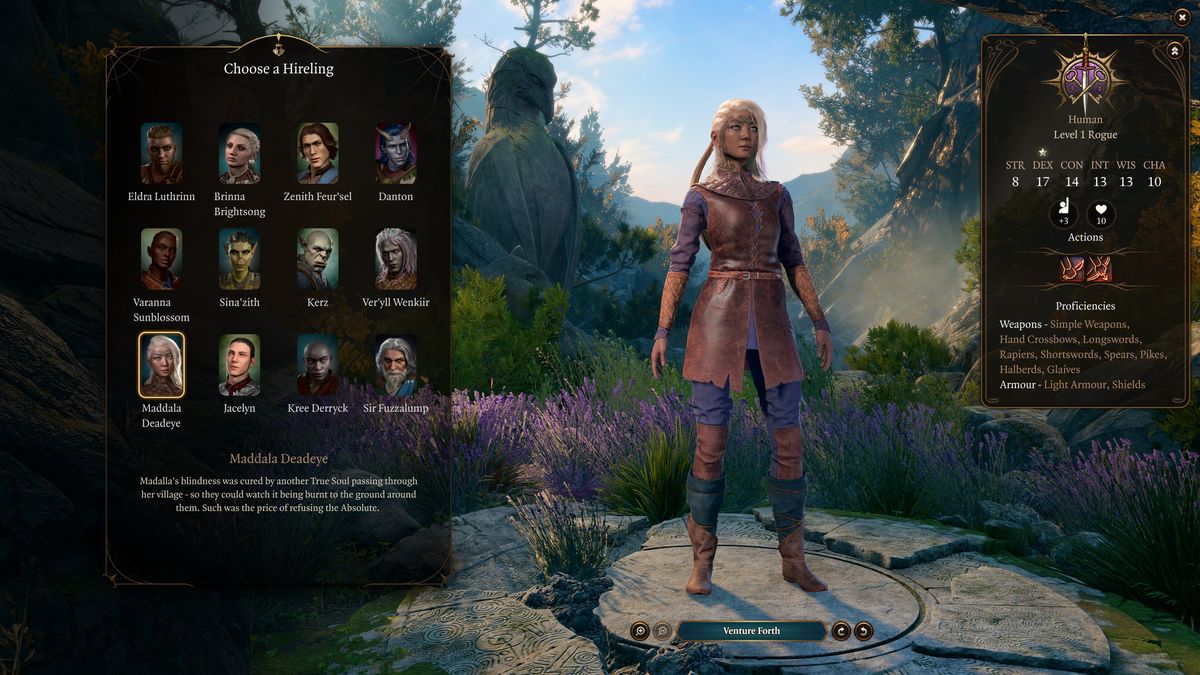 Baldur's Gate 3 hirelings