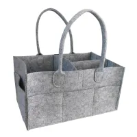 Grey Felt Baby Diaper Caddy | £6.39 at eBay