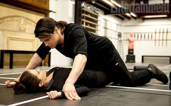 Rose and Dimitri wrestle