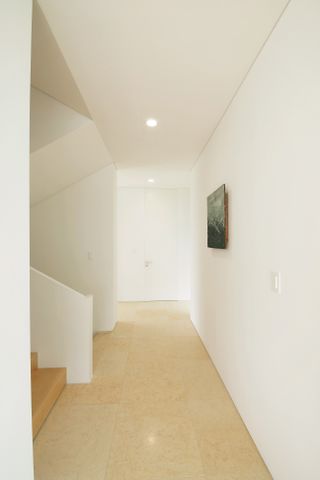 South Korean rounded house's minimalist interior