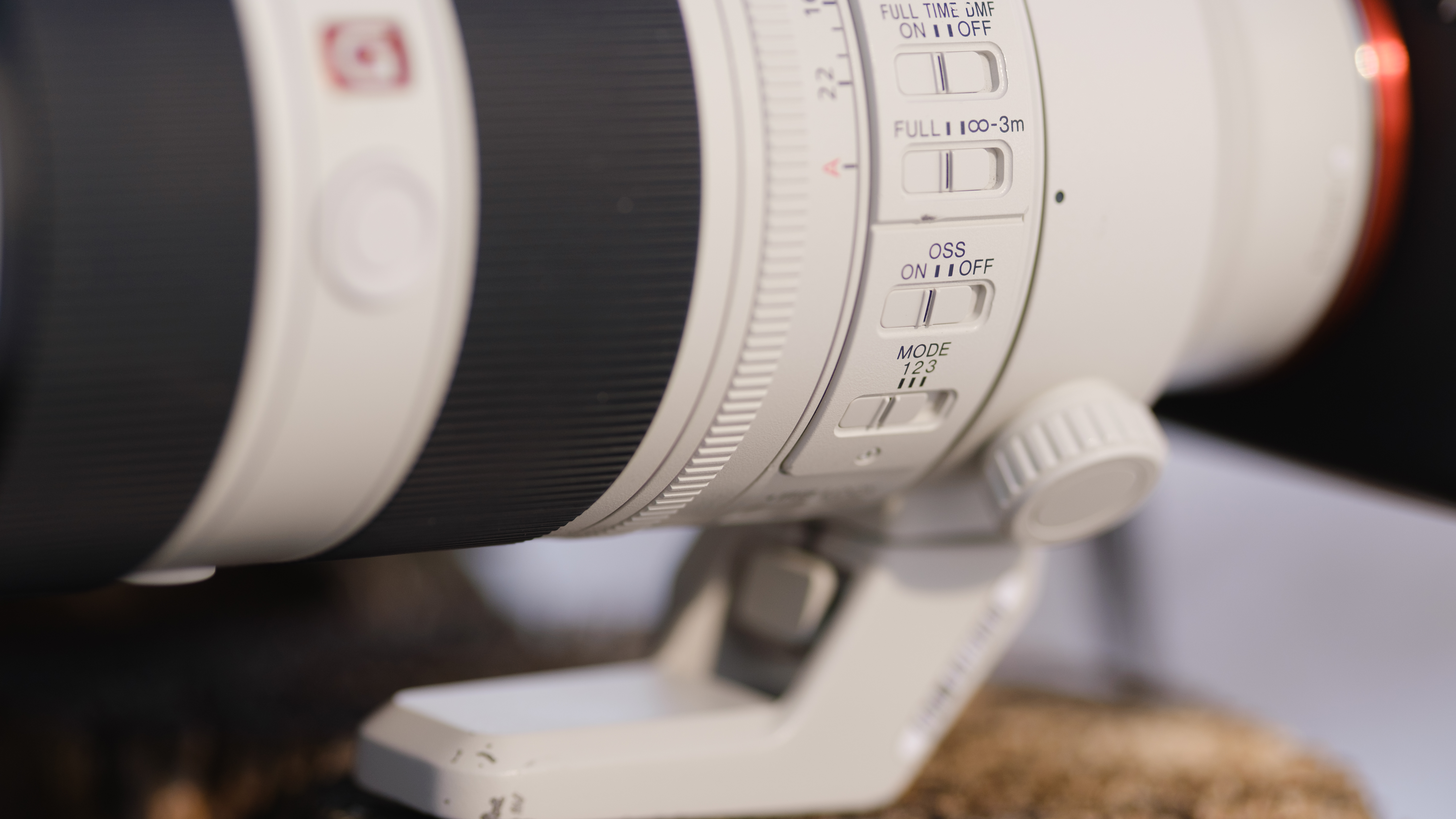 The Sony 70-200mm f/2.8 GM OSS II lens on the Sony A7R V