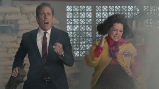 Jerry Seinfeld and Melissa McCarthy in Unfrosted: The Pop-Tart Story