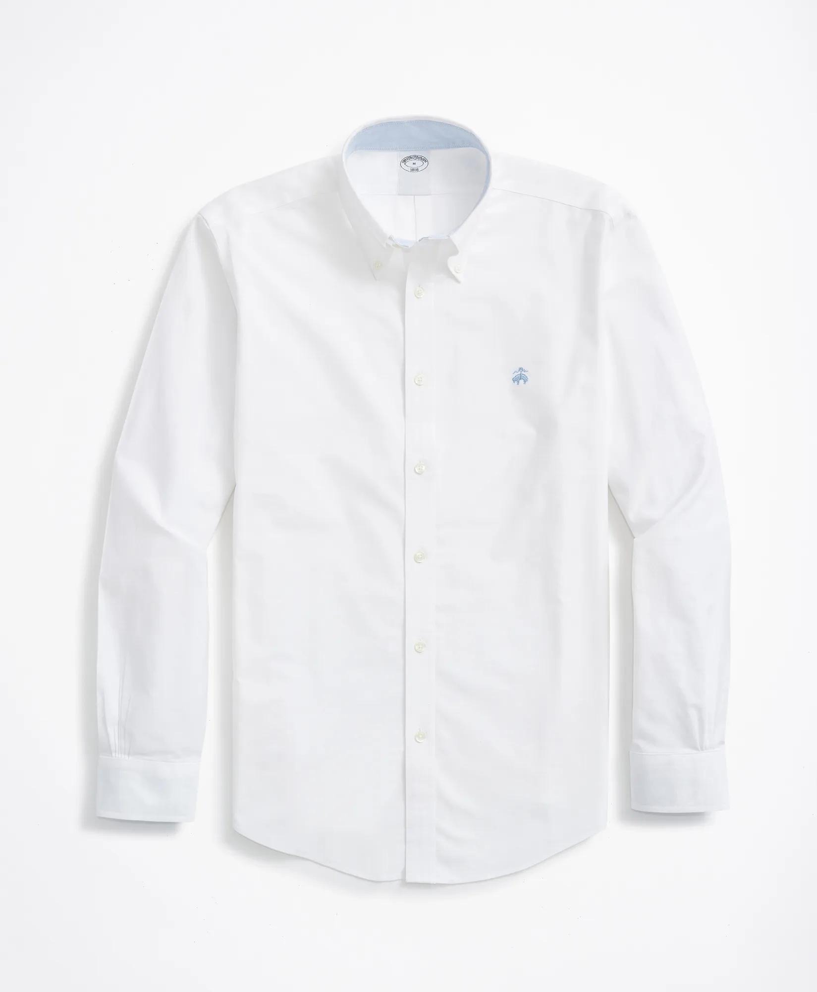 brooks brothers, Stretch Non-Iron Oxford Button-Down Collar Sport Shirt