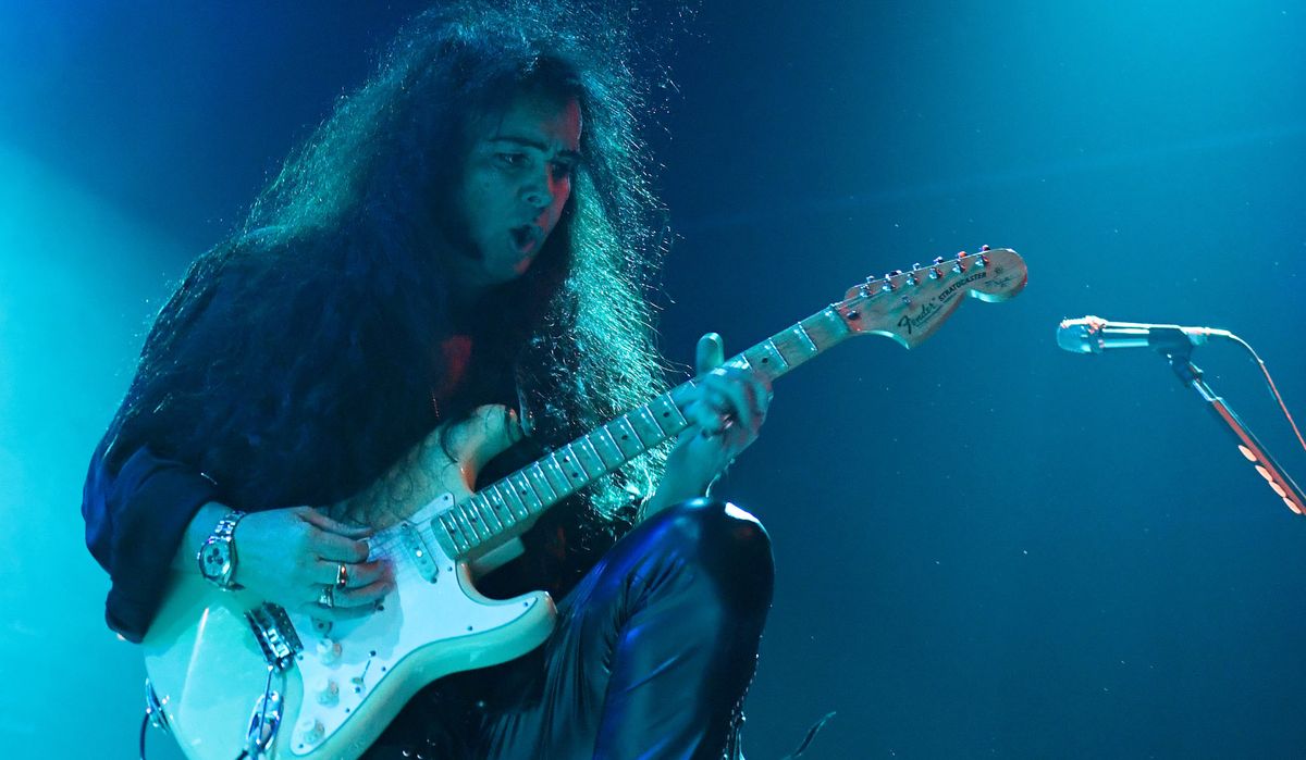 Yngwie Malmsteen performs during the Generation Axe show at The Joint inside the Hard Rock Hotel &amp; Casino on November 9, 2018 in Las Vegas, Nevada