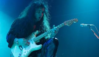 Yngwie Malmsteen performs during the Generation Axe show at The Joint inside the Hard Rock Hotel & Casino on November 9, 2018 in Las Vegas, Nevada