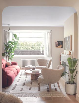 A living room paint in a low level of taupe