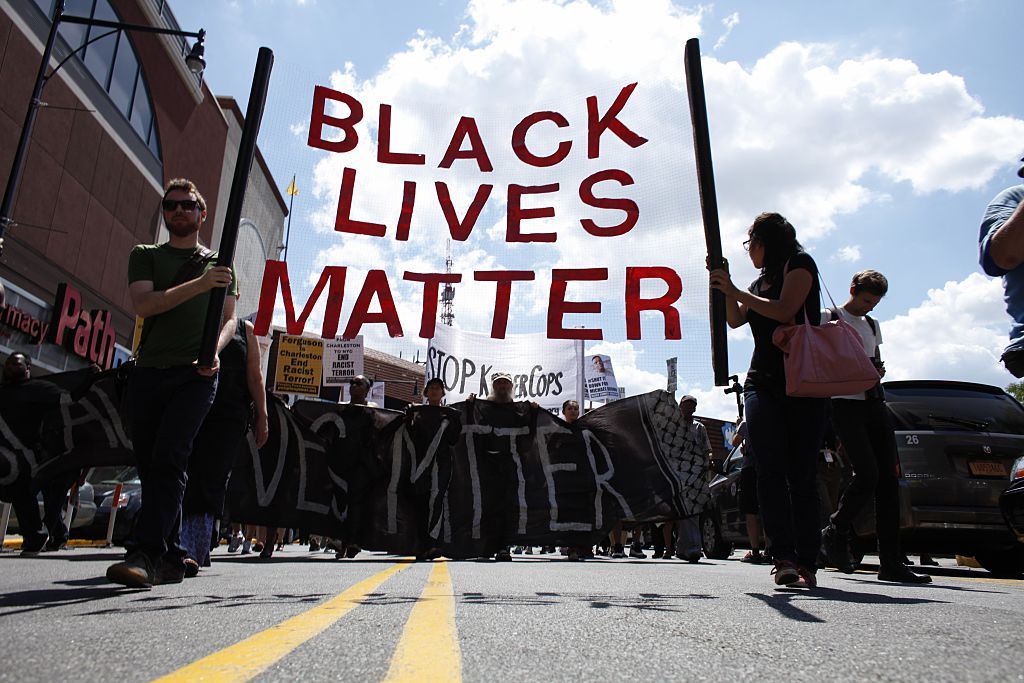 A Black Lives Matter protest in Brooklyn, New York, in 2015