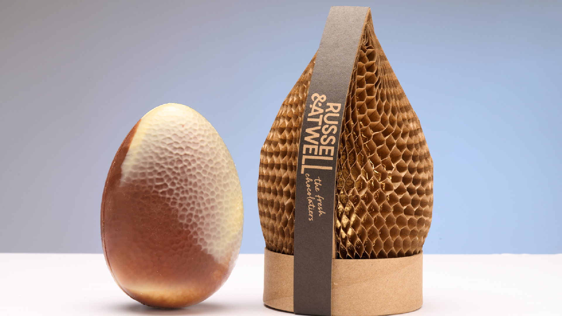 A chocolate easter egg