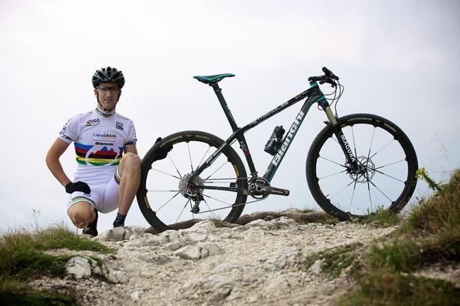 U23 World Champion Gerhard Kerschbaumer (TX Active Bianchi)