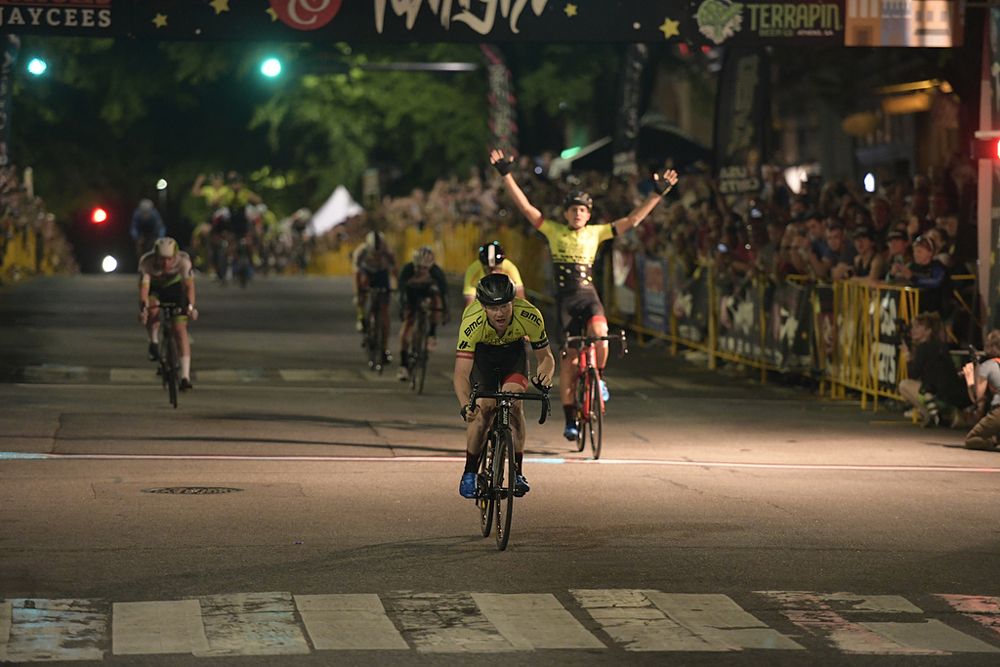 John Murphy (Holowesko|Citadel | Arapahoe) wins Athens Twilight 2018, his teammate Bryan Gomez was second