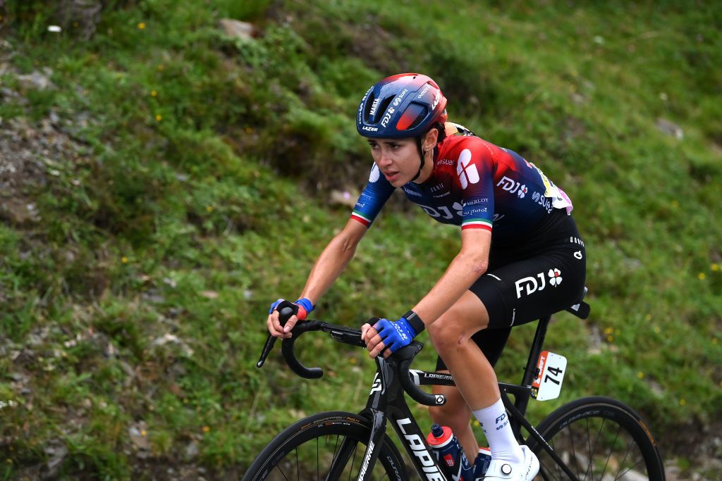 The ascent of the Tourmalet on stage 7 of the Tour de France Femmes