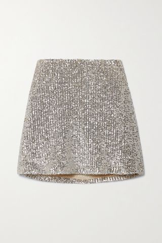 Borthwick Sequined Tulle Mini Skirt