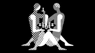 Thos logo shows two naked people entwined playing chess