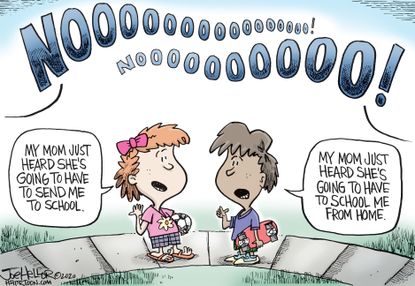 Editorial Cartoon U.S. coronavirus school reopenings