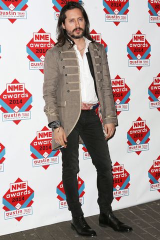 Carl Barat Hits The NME Awards, 2014