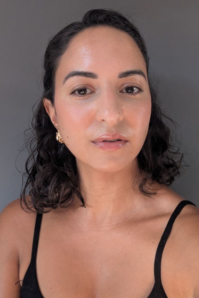 How To Style A Curly Bob Half-Up Do
