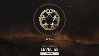 Call of Duty: Vanguard commander level 55 rank - an emblem with five stars