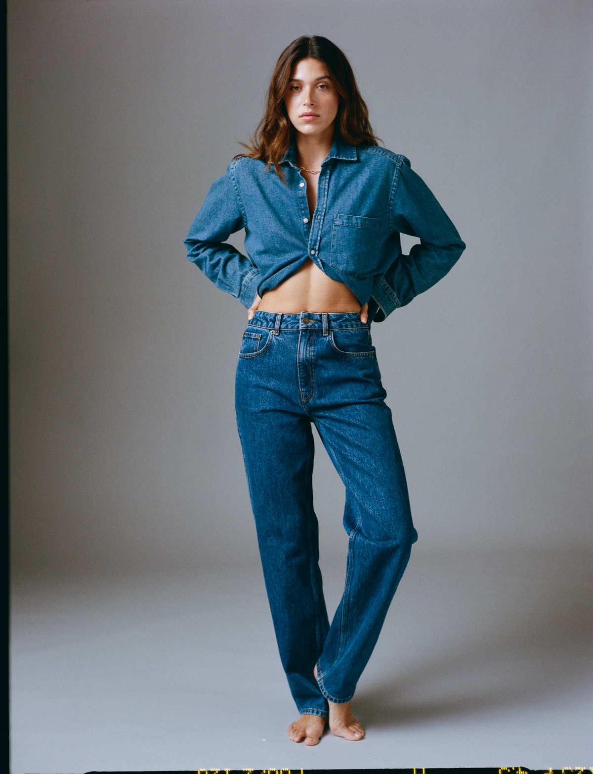 Crawford Jeans: Straight Leg - High Waist, Mid Blue
