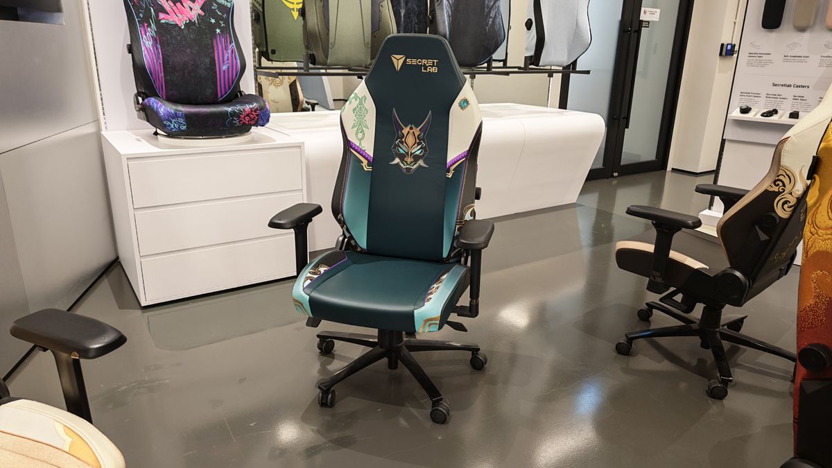 Limited Edition Secretlab chairs at the company's head office.