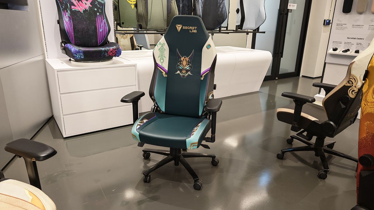 Limited Edition Secretlab chairs at the company's head office.