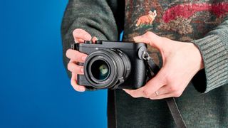 A Leica Q3 Monochrom mirrorless camera