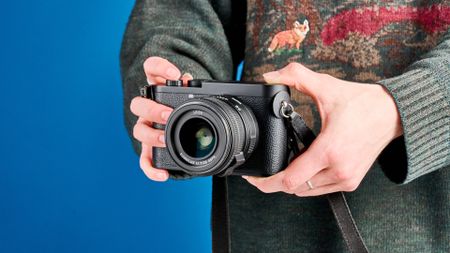 A Leica Q3 Monochrom mirrorless camera