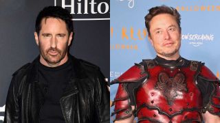Trent Reznor and Elon Mush red carpet shots