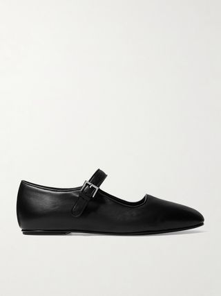 Ava Leather Mary Jane Ballet Flats