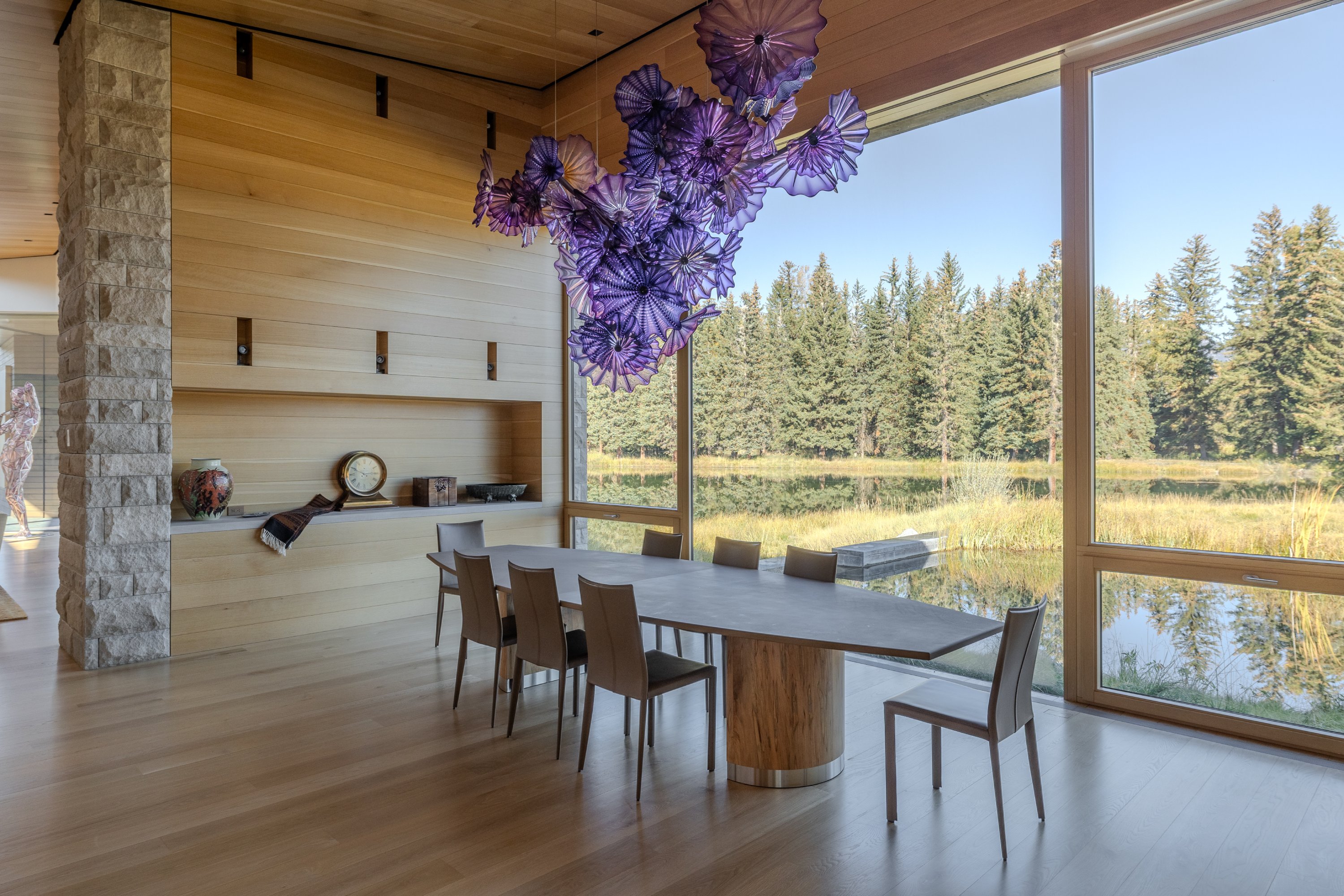 Interior views of the Wapiti Retreat