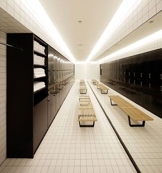 Many lockers are there on this image.