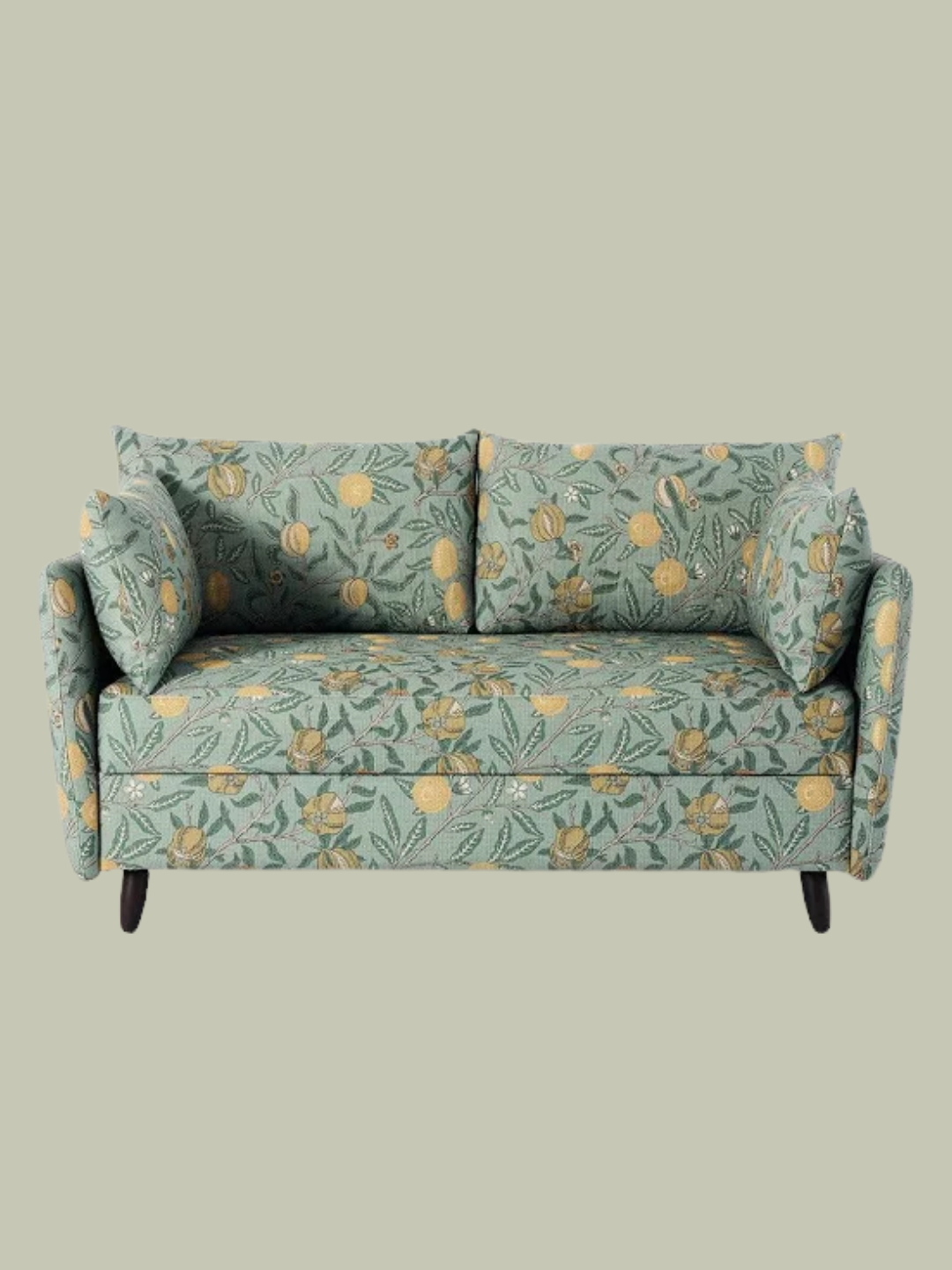 A fruit-patterned sofa bed from Swyft x Morris &amp;amp; Co.