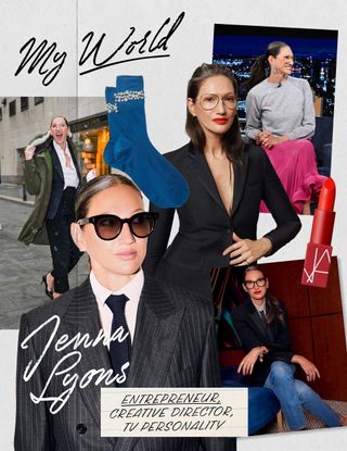 Collage of Jenna Lyons.