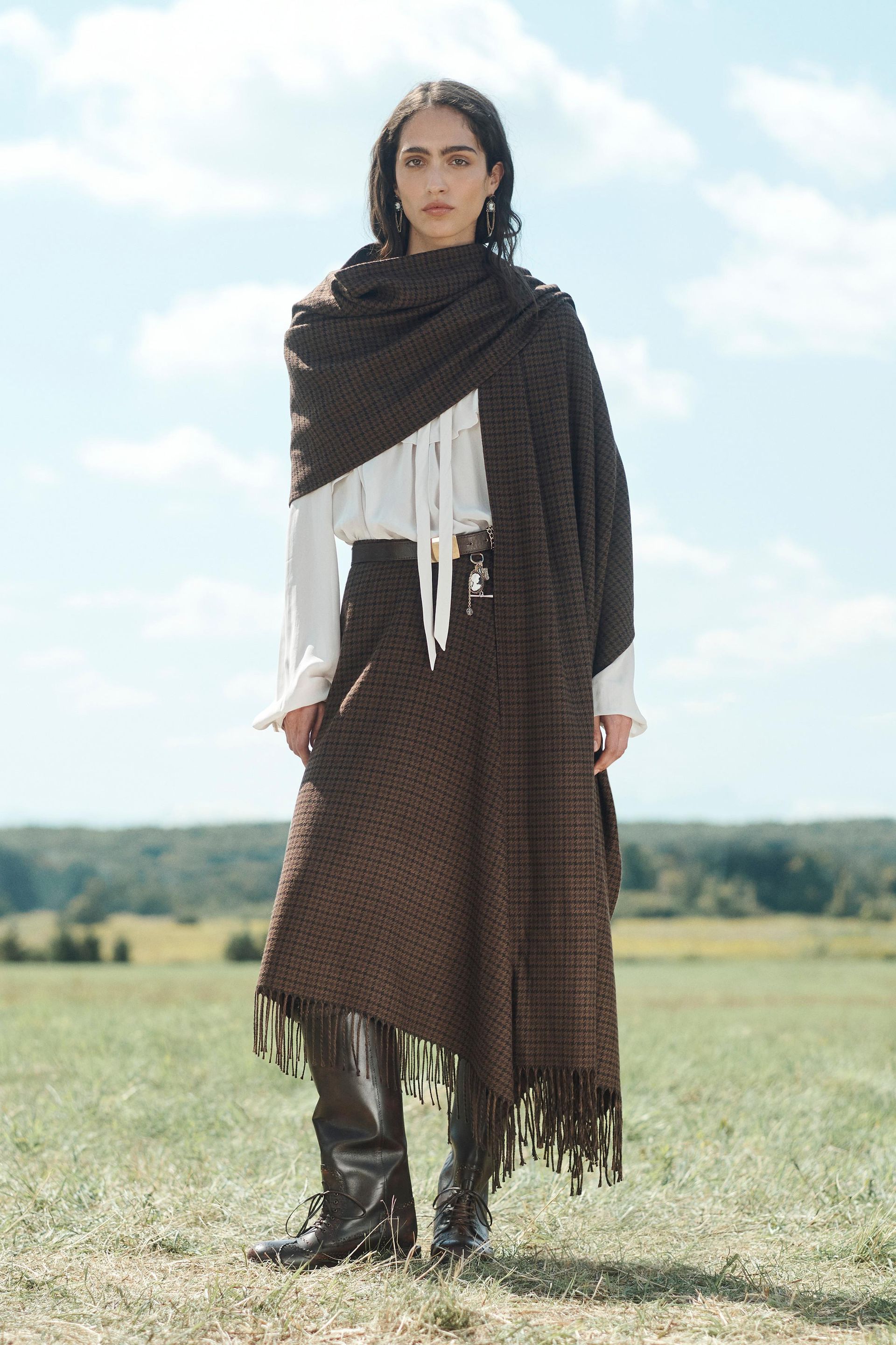 Long Plaid Scarf Limited Edition