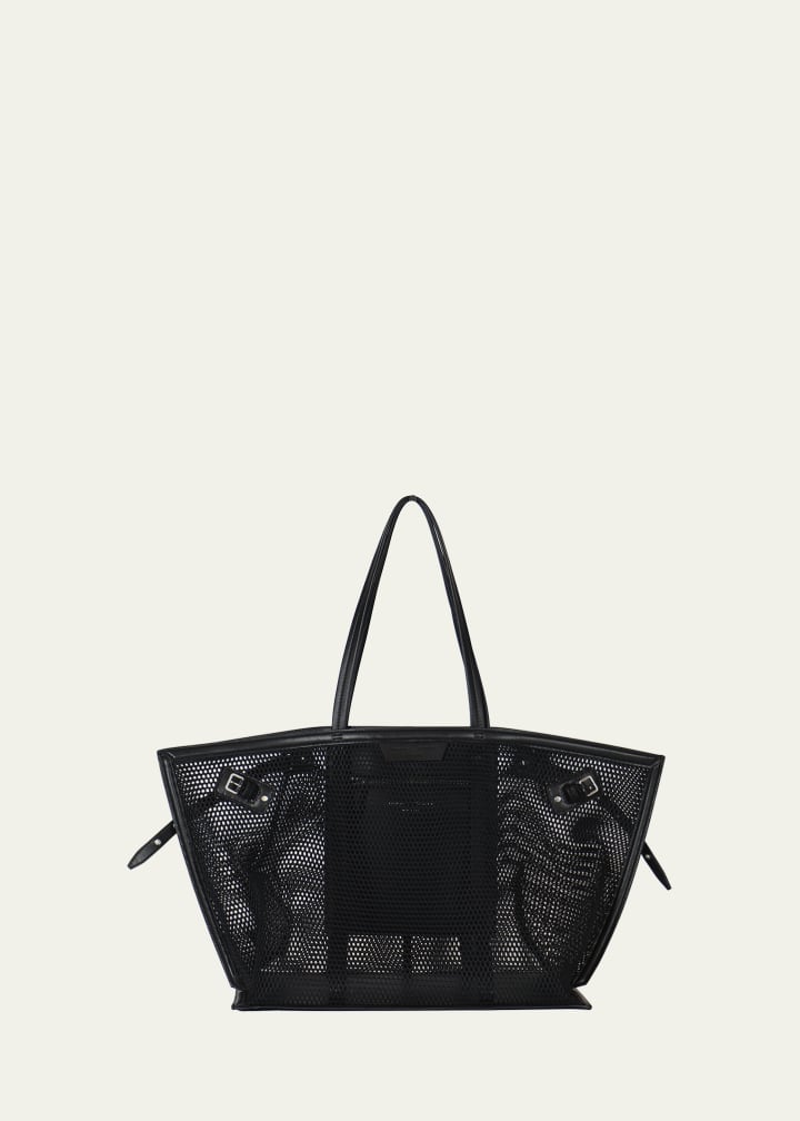 Days Buckle Mesh Tote Bag