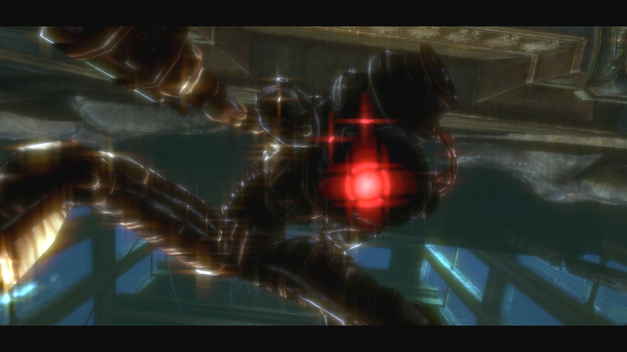 The Big Sister reveal in BioShock 2 on the NIntendo Switch
