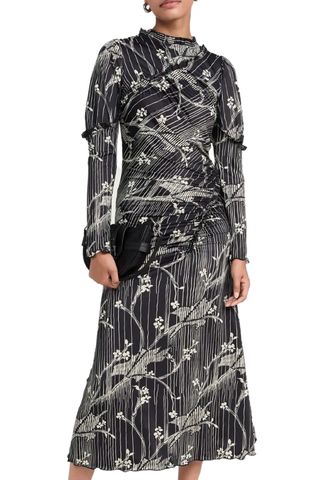 Sunniva Print Sleeve Dress