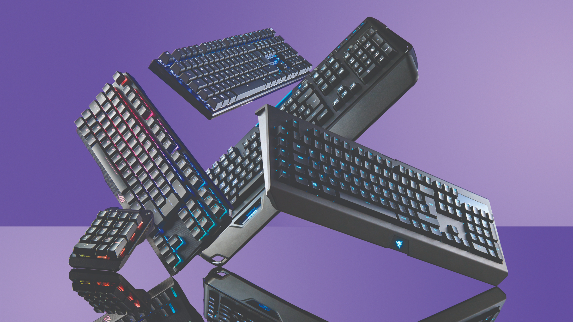 A range of gaming keyboards