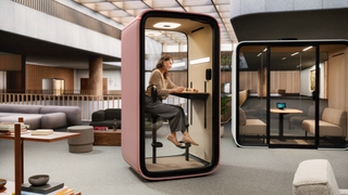 Framery sound-proof pods in use