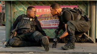 (L-R) Martin Lawrence as Marcus Burnett and Will Smith as Mike Lowrey in "Bad Boys: Ride or Die" now streaming on Netflix