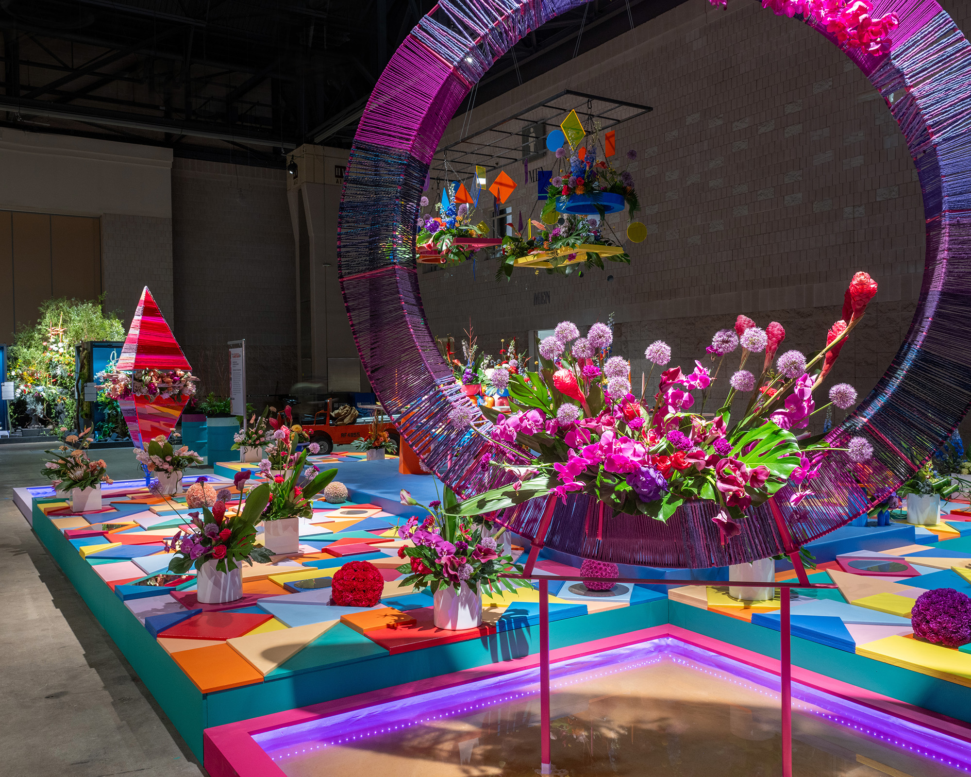 Colorful Robertson's Flowers exhibit from Philadelphia Flower Show 2024