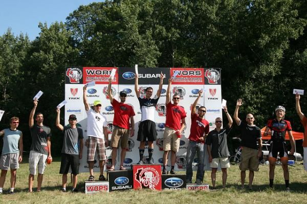 Men's elite podium at the Border Battle