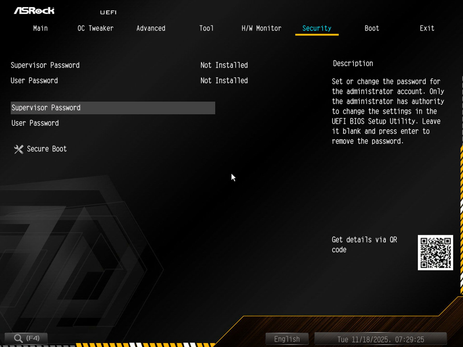 ASRock X870E Taichi OCF - BIOS