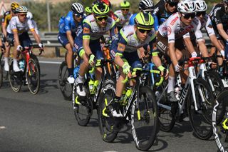 AL AIN UNITED ARAB EMIRATES FEBRUARY 23 Louis Meintjes of Sout Africa and Team IntermarchWantyGobert Matriaux during the 3rd UAE Tour 2021 Stage 3 a 166km stage from Al Ain Strata Manufacturing to Jebel Hafeet 1025m UAETour on February 23 2021 in Al Ain United Arab Emirates Photo by Tim de WaeleGetty Images