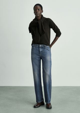 Mid-Rise Straight Jeans - Women | Mango Usa