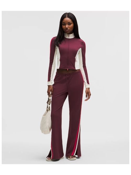 Striped Slim-Fit Mid-Rise Track Pant